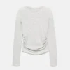 T-shirt froncé au toucher doux T-shirt froncé au toucher doux