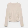 T-shirt froncé au toucher doux T-shirt froncé au toucher doux