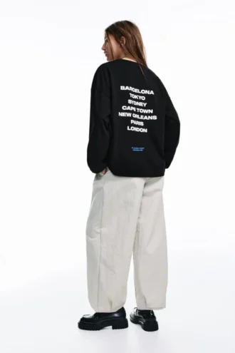 T-shirt imprimé avec motif de villes
