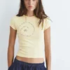 T-shirt jaune clouté T-shirt jaune clouté