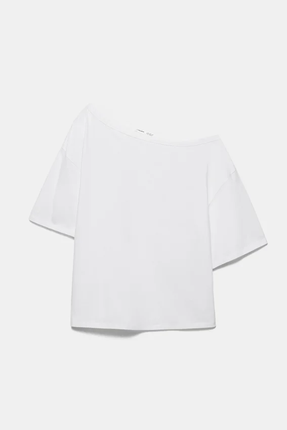 T-shirt à manches courtes asymétrique T-shirt à manches courtes asymétrique