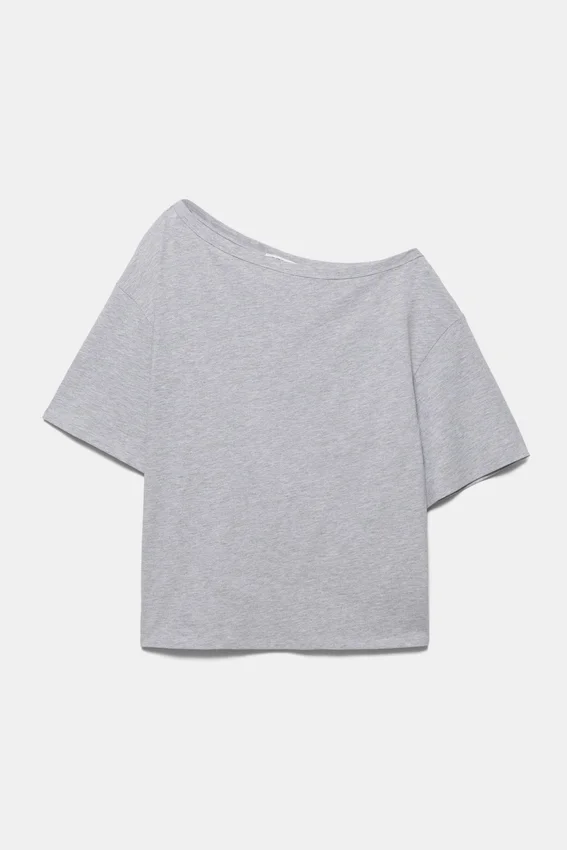 T-shirt à manches courtes asymétrique T-shirt à manches courtes asymétrique