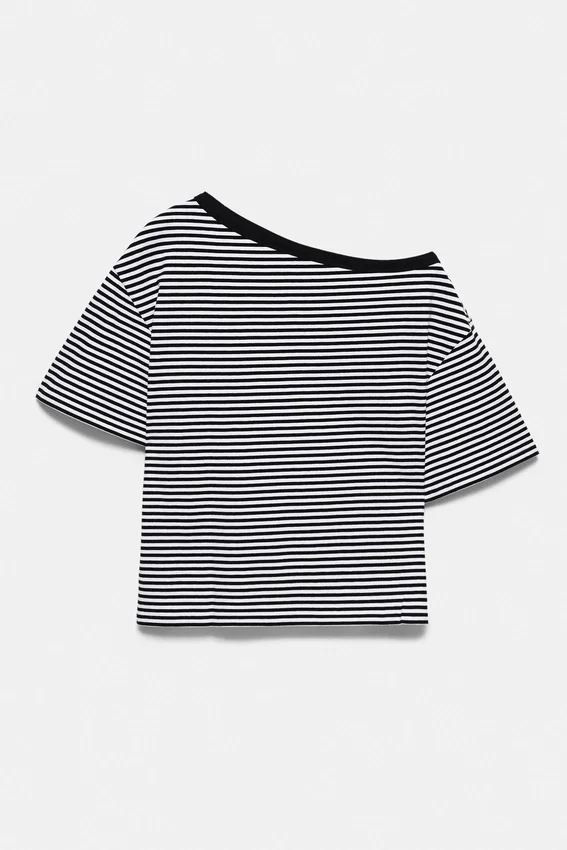T-shirt à manches courtes asymétrique T-shirt à manches courtes asymétrique