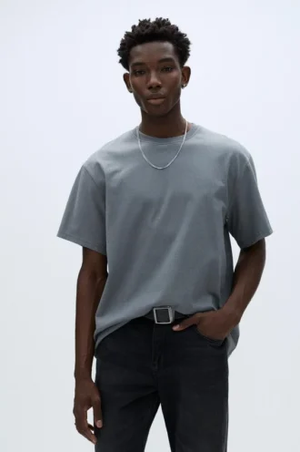 T-shirt à manches courtes avec slogan