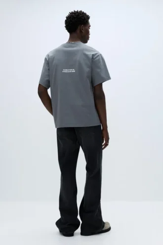 T-shirt à manches courtes avec slogan