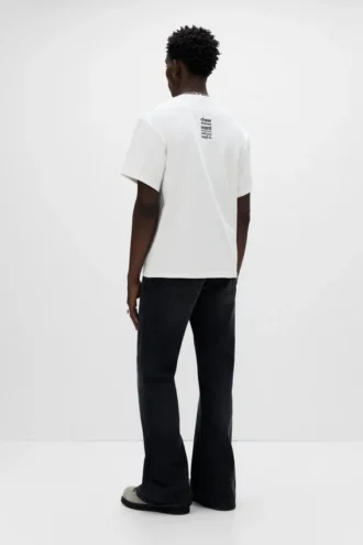 T-shirt à manches courtes avec slogan