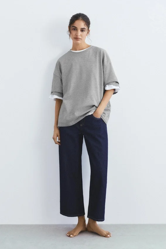 T-shirt à manches courtes oversize en shorts T-shirt à manches courtes oversize en shorts