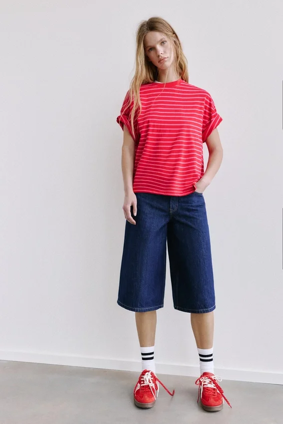 T-shirt à manches courtes oversize en shorts T-shirt à manches courtes oversize en shorts