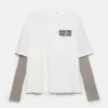 T-shirt à manches doubles avec slogan T-shirt à manches doubles avec slogan