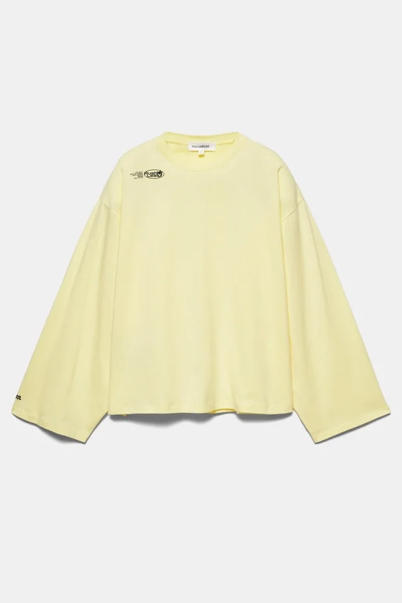 T-shirt à manches longues jaune T-shirt à manches longues jaune
