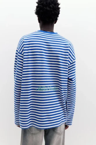 T-shirt à manches longues rayé
