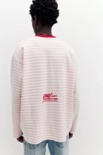 T-shirt à manches longues rayé