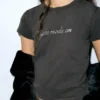 T-shirt noir à strass T-shirt noir à strass