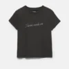 T-shirt noir à strass T-shirt noir à strass