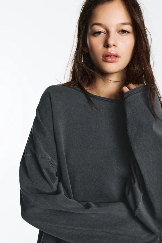 T-shirt oversize à manches longues T-shirt oversize à manches longues