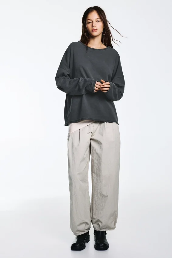 T-shirt oversize à manches longues T-shirt oversize à manches longues