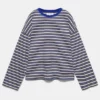 T-shirt rayé avec texte T-shirt rayé avec texte