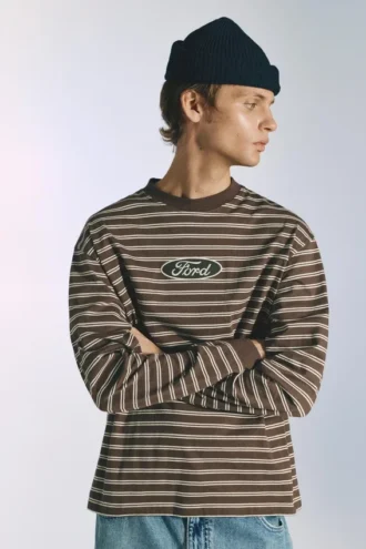 T-shirt rayé Ford