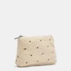 Trousse de toilette en imitation peau de mouton avec motif cœur Trousse de toilette en imitation peau de mouton avec motif cœur
