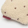 Trousse de toilette en imitation peau de mouton avec motif cœur Trousse de toilette en imitation peau de mouton avec motif cœur