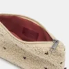 Trousse de toilette en imitation peau de mouton avec motif cœur Trousse de toilette en imitation peau de mouton avec motif cœur