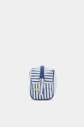 Trousse de toilette en tissu éponge rayé
