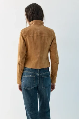 Veste 100 % cuir suédé