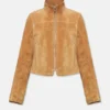 Veste 100 % cuir suédé