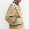 Veste avec col brodé contrasté Veste avec col brodé contrasté