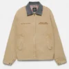 Veste avec col brodé contrasté Veste avec col brodé contrasté
