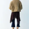 Veste avec col en simili cuir Veste avec col en simili cuir