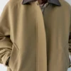 Veste avec col en simili cuir Veste avec col en simili cuir