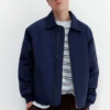 Veste aviateur à col chemise
