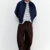Veste aviateur à col chemise