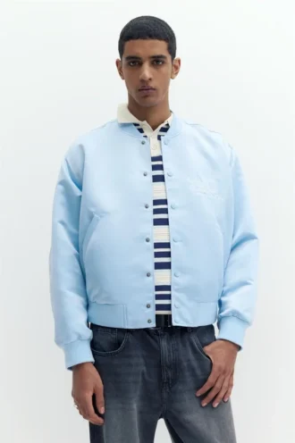 Veste aviateur en satin