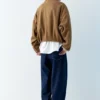 Veste bomber en simili-suède Veste bomber en simili-suède