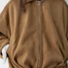 Veste bomber en simili-suède Veste bomber en simili-suède