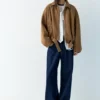 Veste bomber en simili-suède Veste bomber en simili-suède