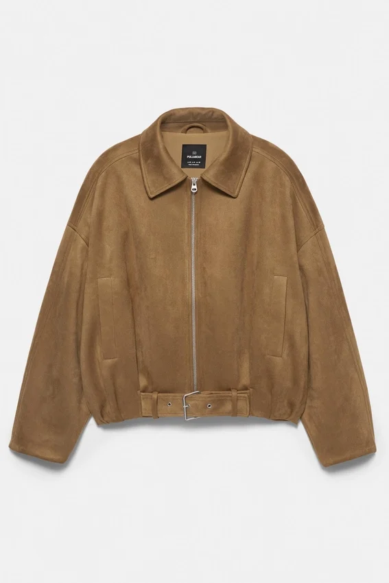 Veste bomber en simili-suède Veste bomber en simili-suède