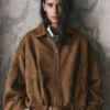 Veste bomber en simili-suède Veste bomber en simili-suède
