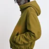 Veste à capuche avec détails délavés