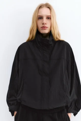 Veste courte effet nylon