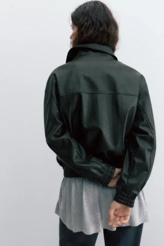 Veste dad en simili cuir