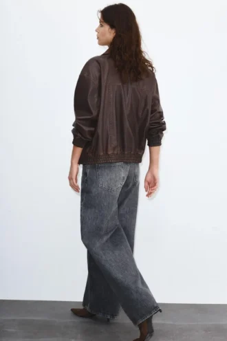 Veste dad en simili cuir