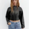 Veste de motard en simili cuir Veste de motard en simili cuir
