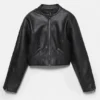 Veste de motard en simili cuir Veste de motard en simili cuir