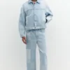 Veste en denim à carreaux patchwork Veste en denim à carreaux patchwork