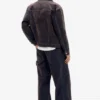 Veste en denim style camionneur floquée Veste en denim style camionneur floquée