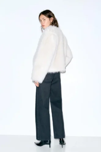 Veste en fausse fourrure