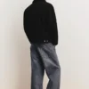 Veste en jean avec col en fausse peau de mouton Veste en jean avec col en fausse peau de mouton